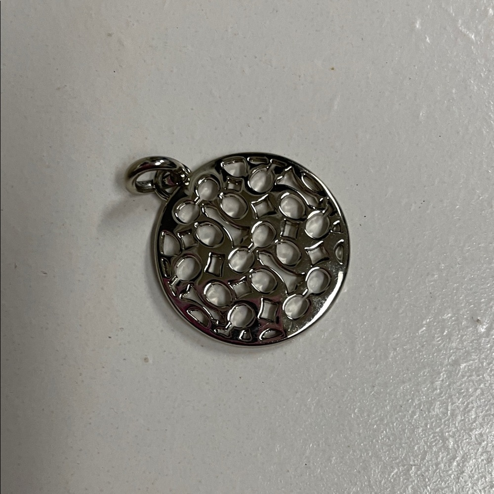 Coach Silver “C” Pendant - Picture 5 of 7
